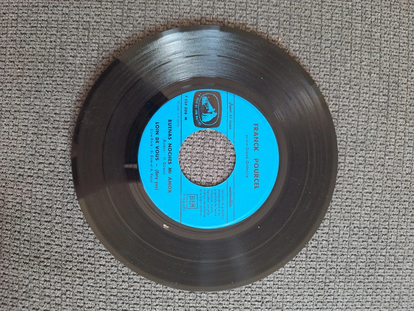 Vinyl 45 RPM EP - Franck Pourcel - Buenas Noches Mi Amor (1957) - The Voice of His Master – photo 3